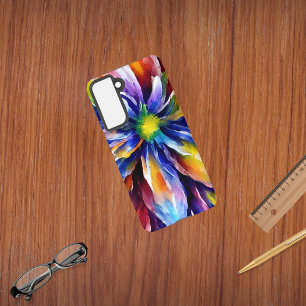Funda Para Samsung Galaxy S21 Floral de diseño de color acuático colorido