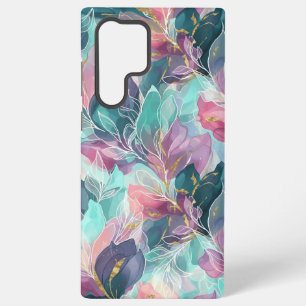 Funda Para Samsung Galaxy S22 Ultra Floral de Tonos de Joyas