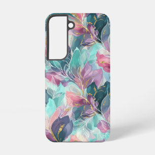 Funda Para Samsung Galaxy S22 Floral de Tonos de Joyas