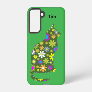 Funda Para Samsung Galaxy S21 Floral Feline Samsung Galaxy Case