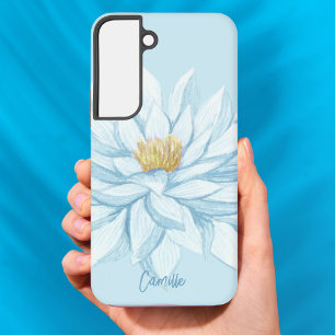 Funda Para Samsung Galaxy S22 Floral Femenina Acuarela Pastel Moderna