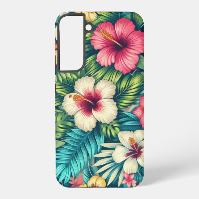 Funda Para Samsung Galaxy Floral hawaiano/tropical (Reverso )