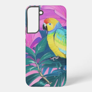 Funda Para Samsung Galaxy S22+ Floral/hawaiano/tropical/loro