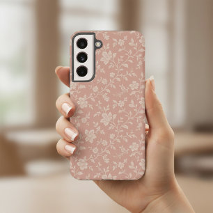 Funda Para Samsung Galaxy S22+ Florales Vintage Rosa Polvoriento Elegantes Románt