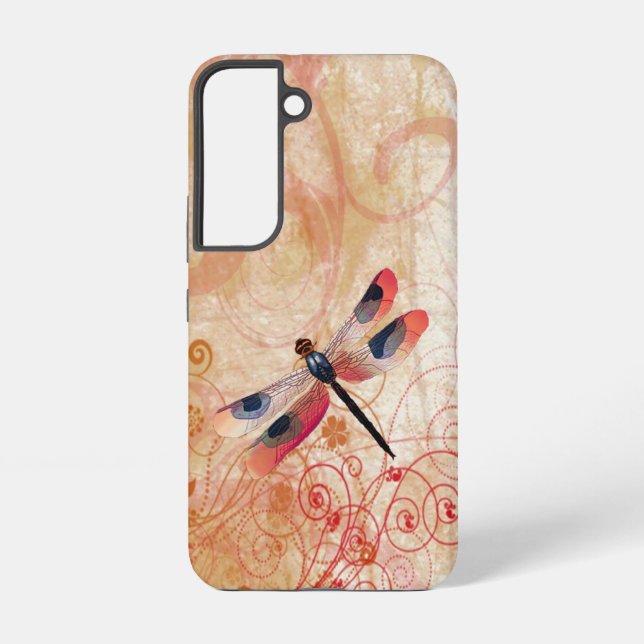 Funda Para Samsung Galaxy Florecer de libélula (Reverso )