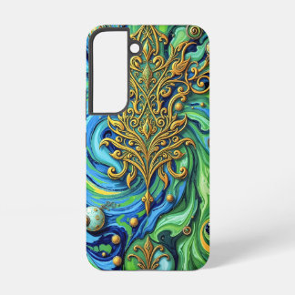 Funda Para Samsung Galaxy S22 Florecimiento Cósmico: Flujo de Energía Surrealist