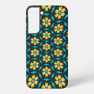 Funda Para Samsung Galaxy S22+ Flores abstractas amarillas
