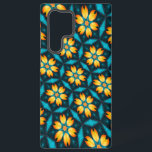 Funda Para Samsung Galaxy S22 Ultra Flores abstractas amarillas<br><div class="desc">Creé un patrón elegante y maravilloso extraído de pinturas abstractas de flores de un sentido moderno que armonizaba bien con amarillo y azul.</div>