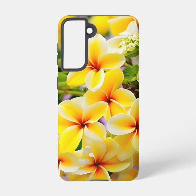 Funda Para Samsung Galaxy flores amarillas de lilo (Reverso )