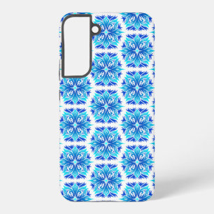 Funda Para Samsung Galaxy S22+ Flores Azules, Patrón De Flores, Patrón Floral