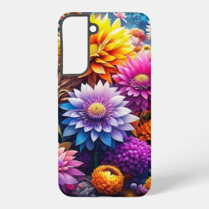 Funda Para Samsung Galaxy S22+ Flores Coloridas de Acuarela  