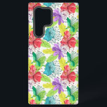 Funda Para Samsung Galaxy S22 Ultra Flores coloridas sin soldadura<br><div class="desc">Sencilla imagen moderna y elegante de un fondo de oro metálico. Acento brillante de rayas plateadas.</div>