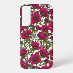 Funda Para Samsung Galaxy S22+ Flores Cosmos rosadas