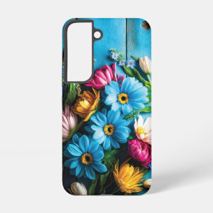 Funda Para Samsung Galaxy S22 Flores de colores