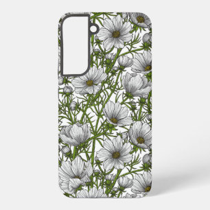 Funda Para Samsung Galaxy S22+ Flores de cosmos blancos