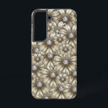 Funda Para Samsung Galaxy S22 Flores de diamantes Gemstone<br><div class="desc">Hermosas flores de diamantes</div>