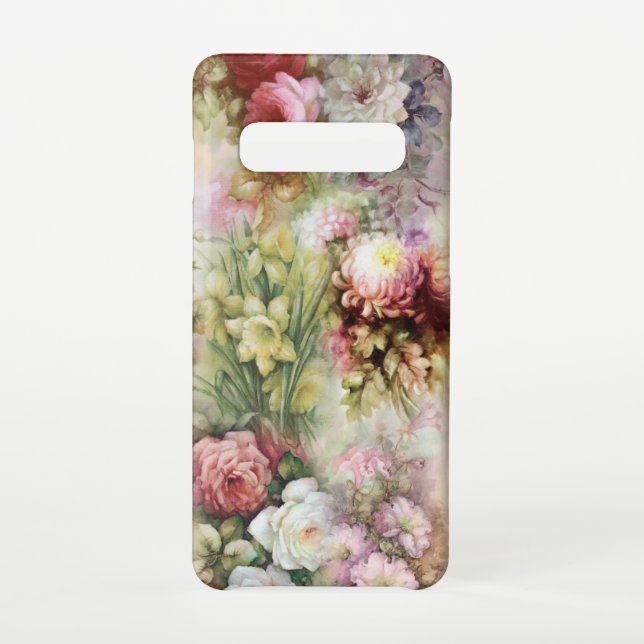 Funda Para Samsung Galaxy Flores de época (Reverso)