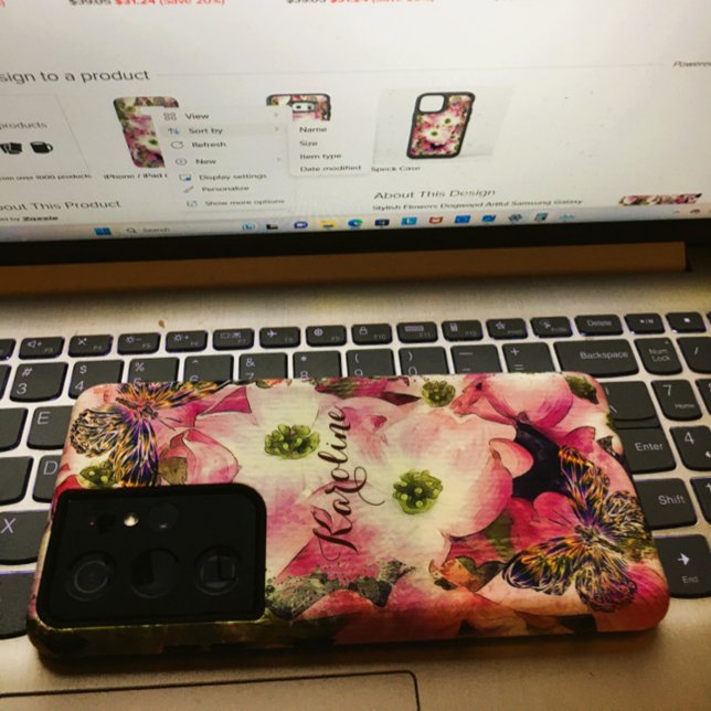 Funda Para Samsung Galaxy Flores de estilo Dogwood Artful (Fits cell great / qality product)