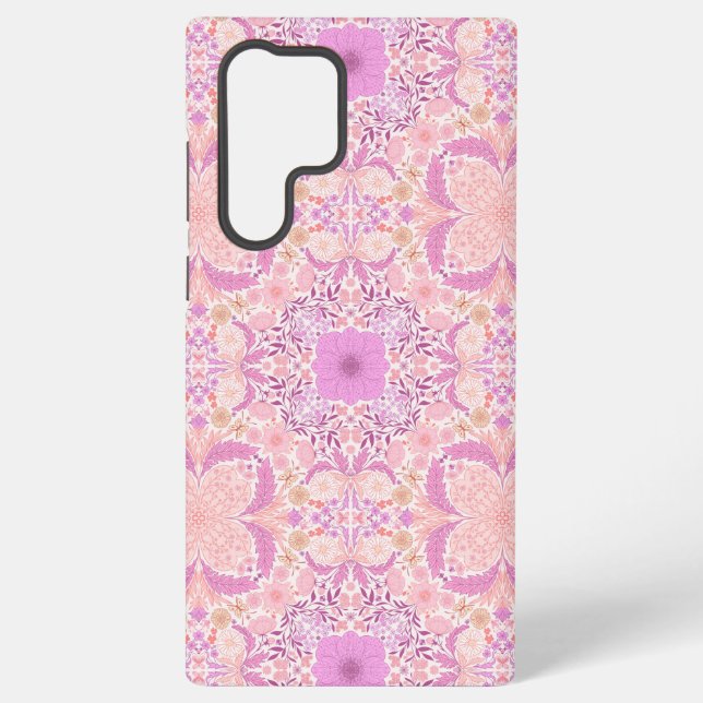 Funda Para Samsung Galaxy Flores de jardín retro en rosa (Reverso )