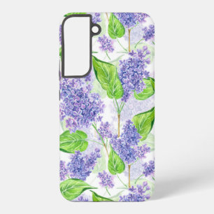 Funda Para Samsung Galaxy S22+ Flores de lila acuarela