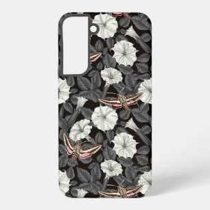 Funda Para Samsung Galaxy S22+ Flores de luna y poliéster 2