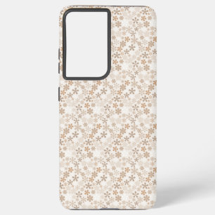 Funda Para Samsung Galaxy S21 Ultra Flores de margarita beige estética floral Ditsy br