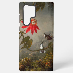 Funda Para Samsung Galaxy S22 Ultra Flores de pasión con cabeza de Hummingbirds