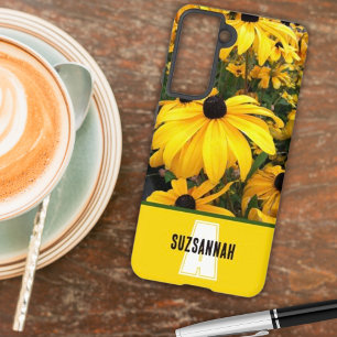 Funda Para Samsung Galaxy S21 Flores de Rudbeckia Dorada Susana de Ojos Negros