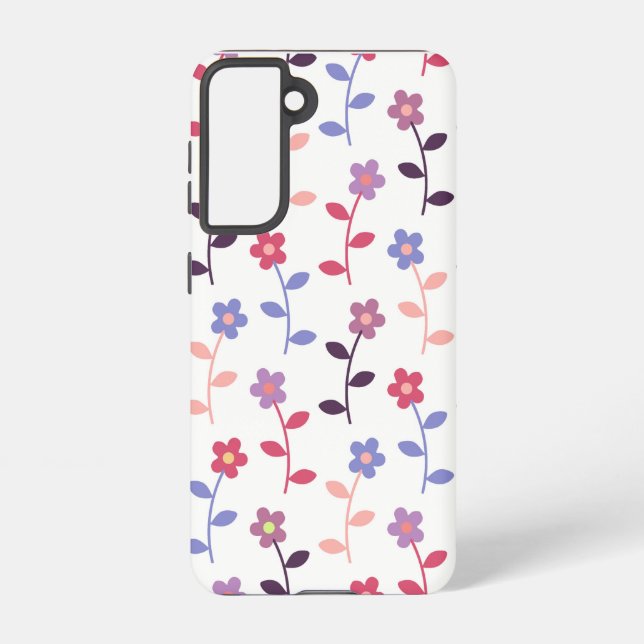 Funda Para Samsung Galaxy Flores Delicadas Pequeñas (Reverso )