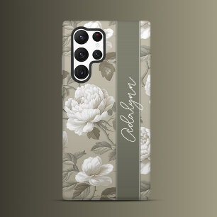 Funda Para Samsung Galaxy S22 Ultra Flores en salvia