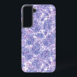 Funda Para Samsung Galaxy S22  Flores lilac violeta de acuarela<br><div class="desc">Flores de lino pintadas con acuarela. Patrón hecho en Photoshop.</div>