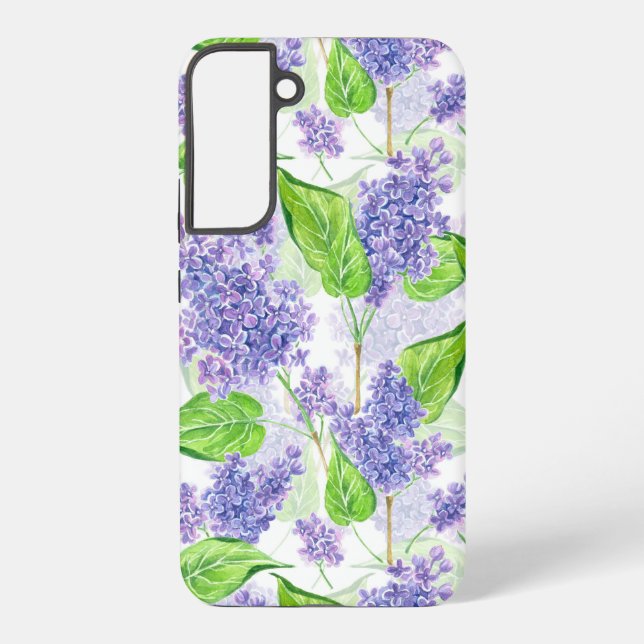 Funda Para Samsung Galaxy Flores lilicas acuáticas (Reverso )
