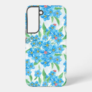 Funda Para Samsung Galaxy S22+ Flores nomeolvides y mariquitas