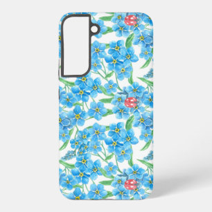 Funda Para Samsung Galaxy S22+ Flores nomeolvides y mariquitas