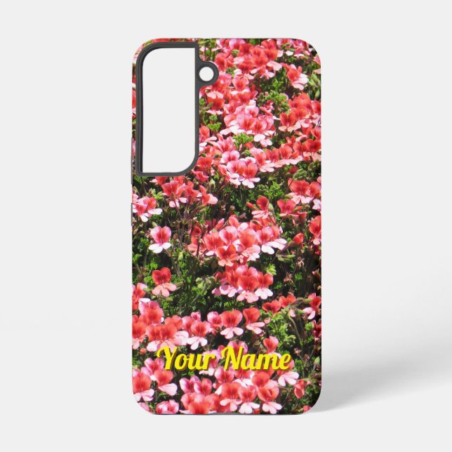 Funda Para Samsung Galaxy Flores pequeñas rosadas - (Reverso )