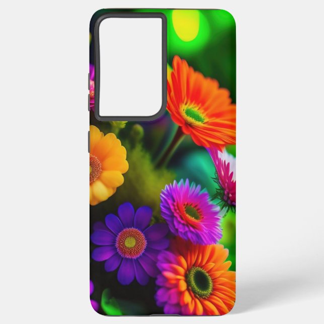 Funda Para Samsung Galaxy Flores por todas partes (Reverso )