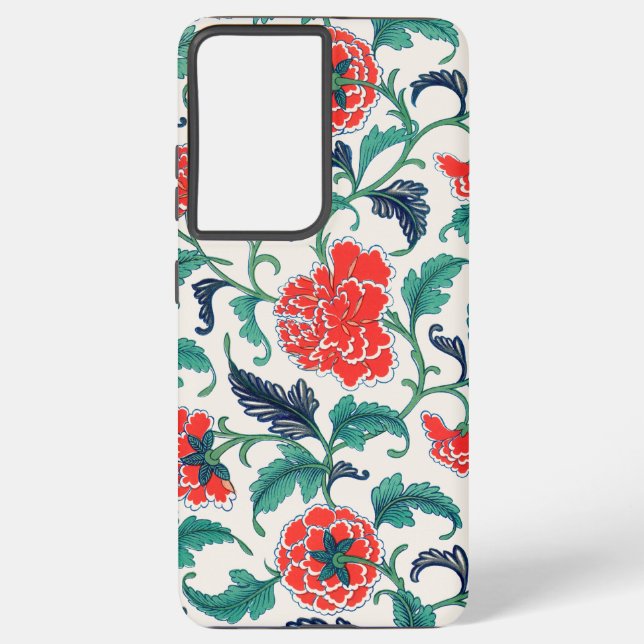 Funda Para Samsung Galaxy Flores rojas (Reverso )