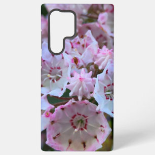 Funda Para Samsung Galaxy S22 Ultra Flores rosadas y blancas de Laurel de Montaña