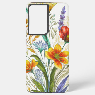 Funda Para Samsung Galaxy S21 Ultra Flores silvestres