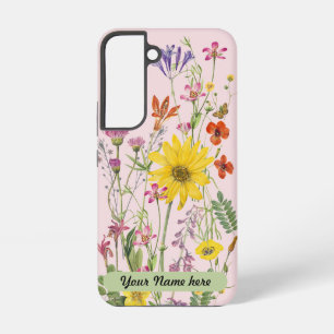 Funda Para Samsung Galaxy S22 Flores Silvestres Mixtas Vintage - Personaliza el