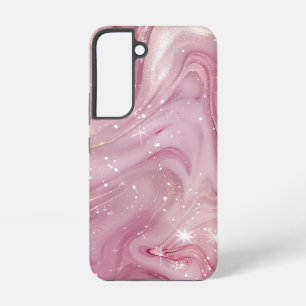 Funda Para Samsung Galaxy S22 Fondo continuo de mármol rosa mágico