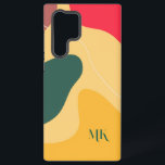 Funda Para Samsung Galaxy S22 Ultra Fondo de composición de formas orgánicas modernas<br><div class="desc">Formas orgánicas abstractas y coloridas,  fondo moderno de moda.</div>