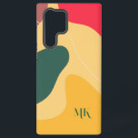 Funda Para Samsung Galaxy S22 Ultra Fondo de composición de formas orgánicas modernas<br><div class="desc">Formas orgánicas abstractas y coloridas,  fondo moderno de moda.</div>
