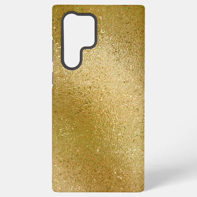Funda Para Samsung Galaxy Fondo de textura iridiscente dorado (Reverso )