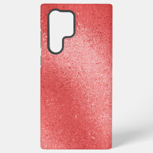 Funda Para Samsung Galaxy S22 Ultra Fondo de textura iridiscente roja