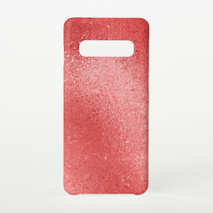 Funda Para Samsung Galaxy S10 Fondo de textura iridiscente rojo