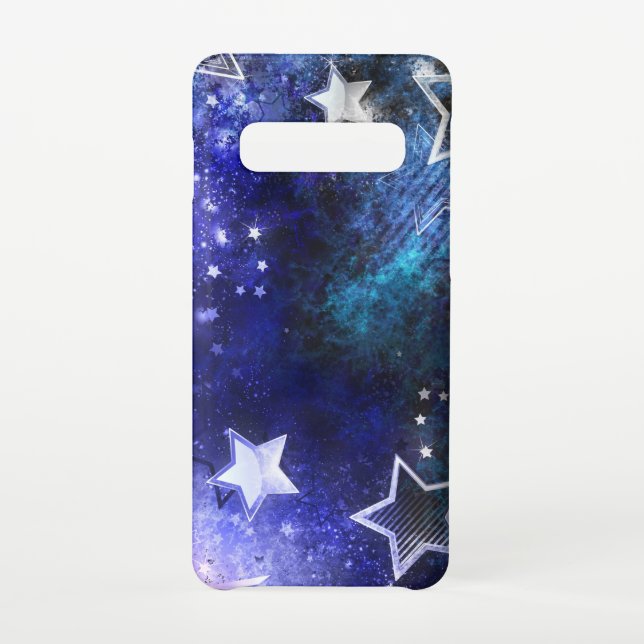 Funda Para Samsung Galaxy Fondo espacial con estrellas (Reverso)