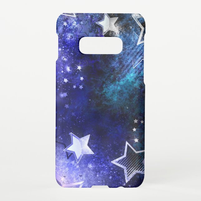 Funda Para Samsung Galaxy Fondo espacial con estrellas (Reverso)