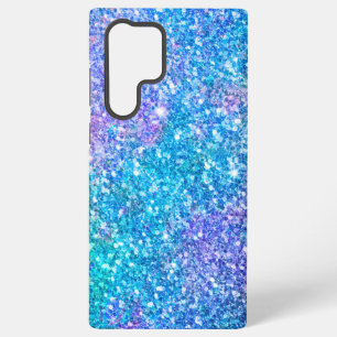 Funda Para Samsung Galaxy S22 Ultra Fondo falso brillante púrpura y azul