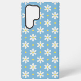 Funda Para Samsung Galaxy S22 Ultra Fondo personalizado con patrón de margaritas blanc